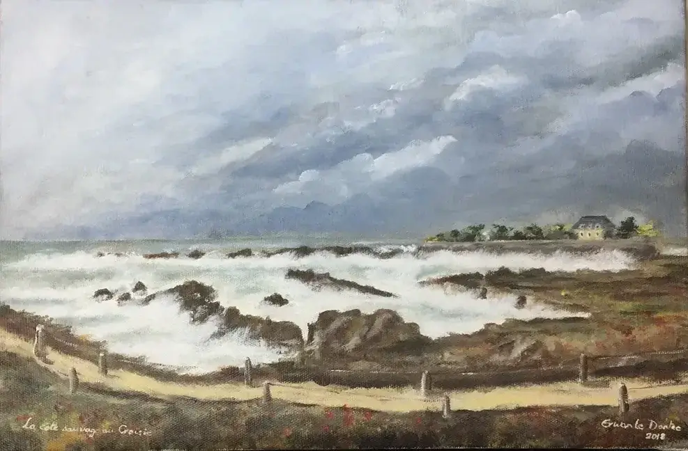 Huile de la cote sauvage au Croisic