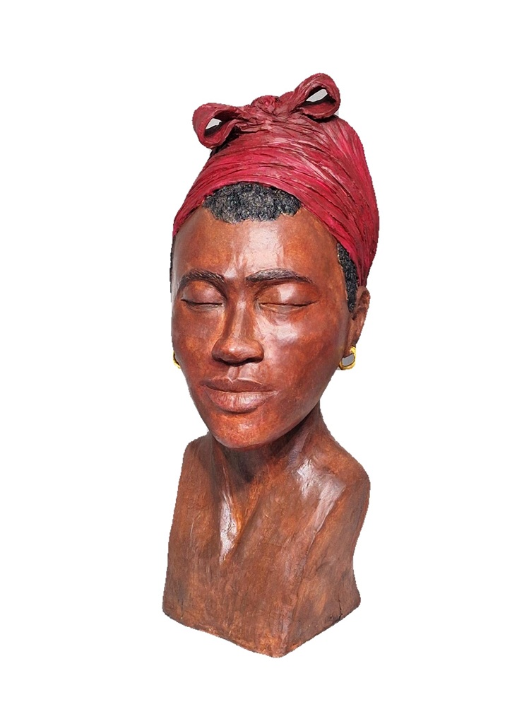 Buste femme africaine vue de face